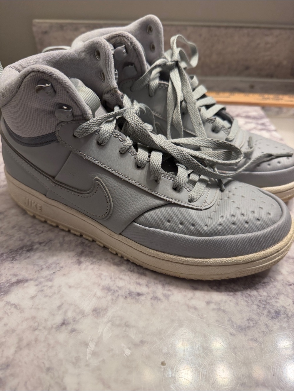 Nike Court Vision Winter Mid Wolf Grey size 6.5 DR7882-001